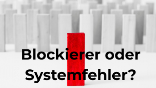 Liegen Blockaden im Projekt an Personen oder am System?
